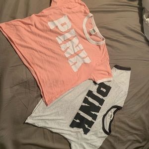 PINK crop top bundle Size S
